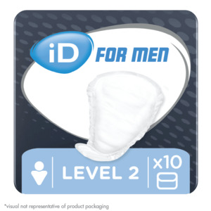 iD for men Level 2 anatomische Einlage und Verpackung