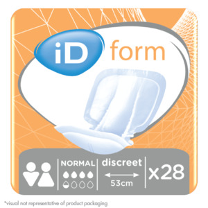 iD Expert Form Normal Unisex Shaped Pad Bag