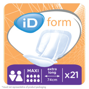 iD Form Maxi Unisex Shaped Pad Bag