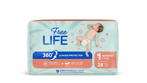 Couches Bébé Freelife Newborn (2-5 kg)